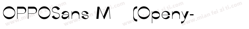 OPPOSans M 常规 (Openy字体转换